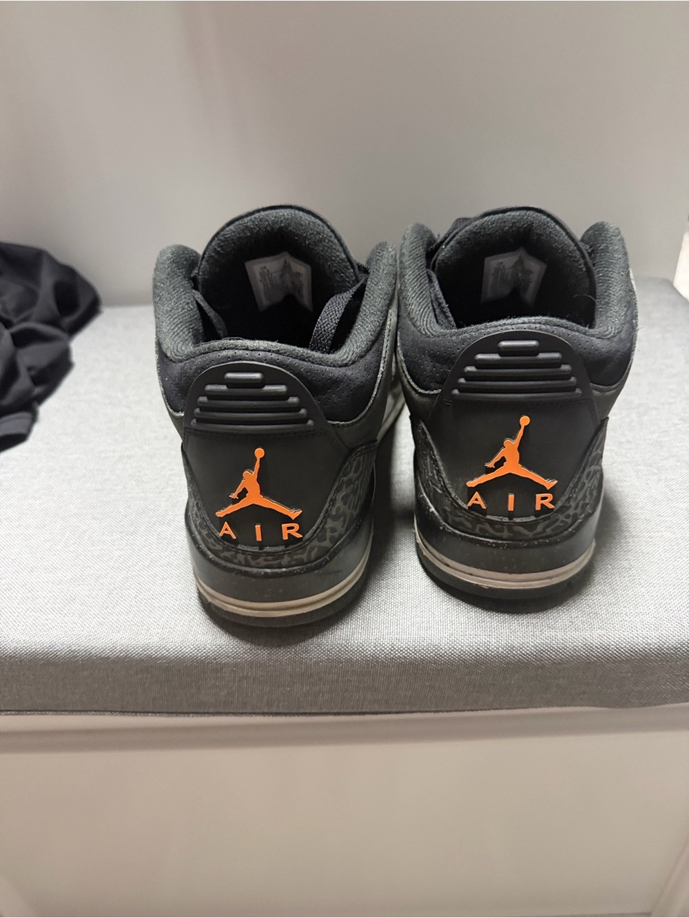 Nike Air Jordan Kids' Black/Orange Retro Sneakers